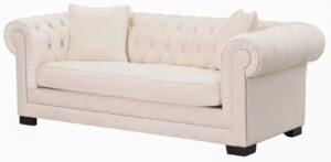 Pohovka Chesterfield Classic Velvet Cream pre 3 osoby