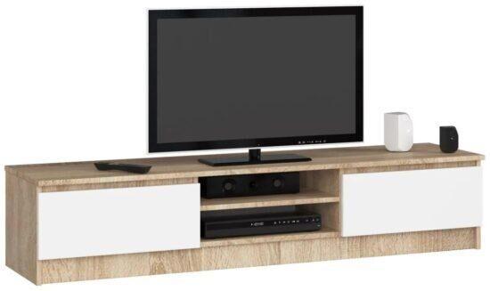 TV stolík Ronon 160 cm sonoma/biely