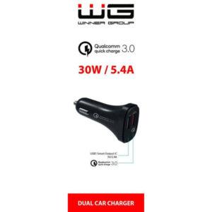 Nabíjačka do auta WG 2xUSB 3