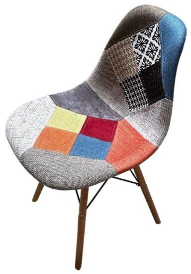 Stolička patchwork multicolor škandinávsky štýl | jaks