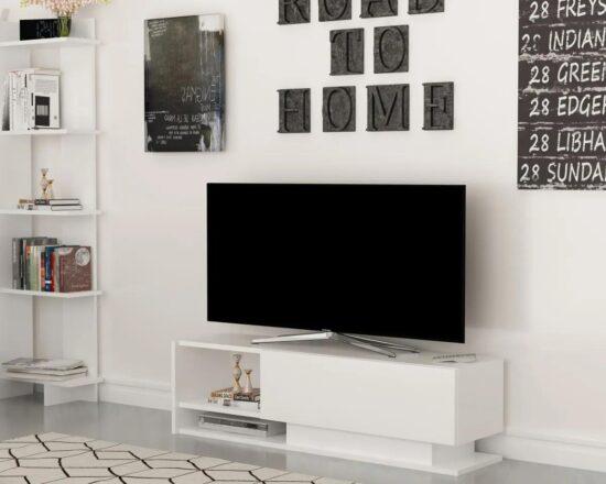 TV stolek DAMLA 120 cm bílý