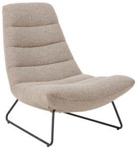 Designové lounge křeslo Milford II boucle béžové