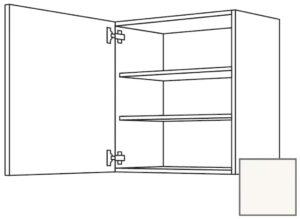 Kuchynská skrinka horní Naturel Erika24 s dvierkami 60x72x35 cm bílá lesk 450.W601.L
