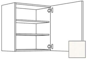 Kuchynská skrinka horní Naturel Erika24 s dvierkami 60x72x35 cm bílá lesk 450.W601.R