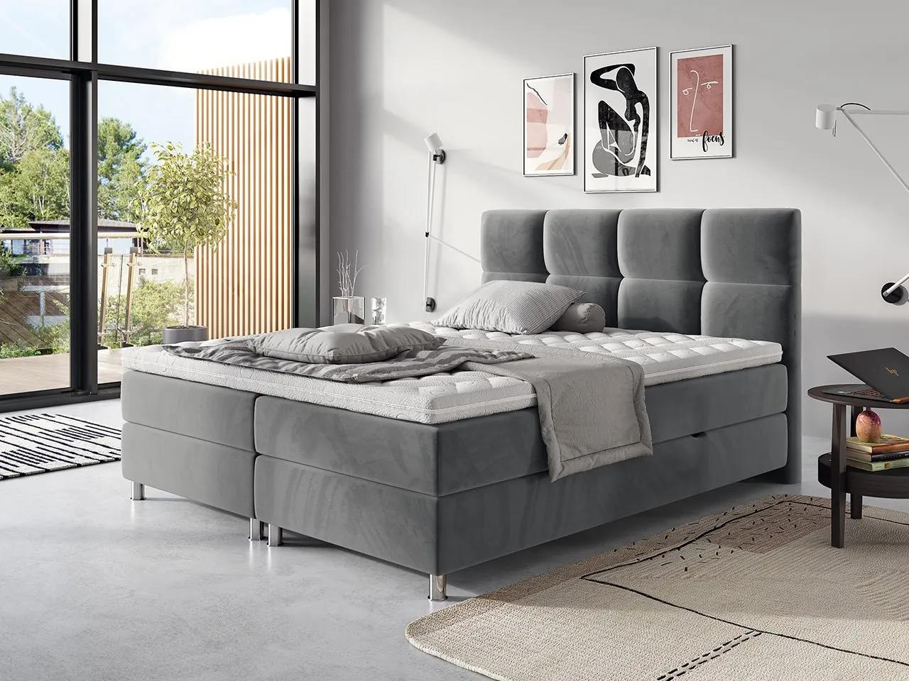 Manželská posteľ Boxspring 140 cm. Vlastná spoľahlivá doprava až k Vám domov. 1054284