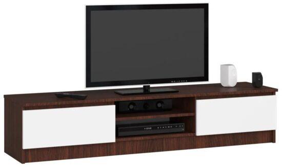 TV stolík Ronon 160 cm wenge/biely