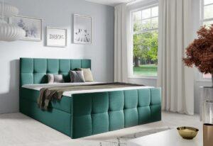 Čalúnená posteľ boxspring CHARLOTTE + topper