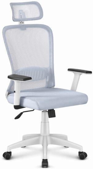 Ergonomická otočná kancelárska stolička HC- 1022 Grey White