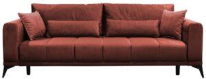 Rozkladacia pohovka s úložným priestorom Grace Big Sofa - terakota